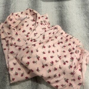 Victoria's Secret Pink Floral Pajama Set